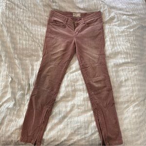 Free people velvet motorcycle jeans size 27